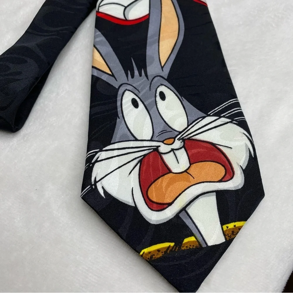 Looney Tunes Mania Vintage Bugs Bunny Marvin the Martian Neck Tie